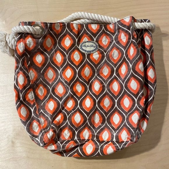 Be For Bag Orange Patterned Bag (MV) - Picture 3 of 8